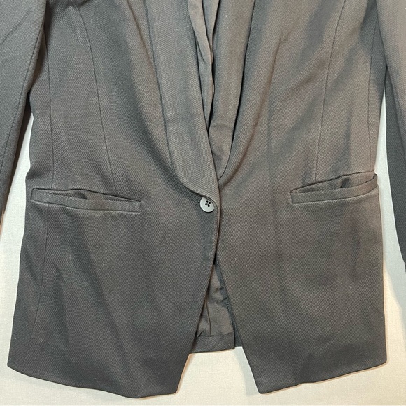 Madewell Duskfall Drape Black One Button Blazer Jacket - Womens 6 - Picture 6 of 16